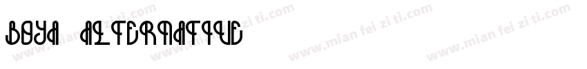 BOYA Alternative字体转换
